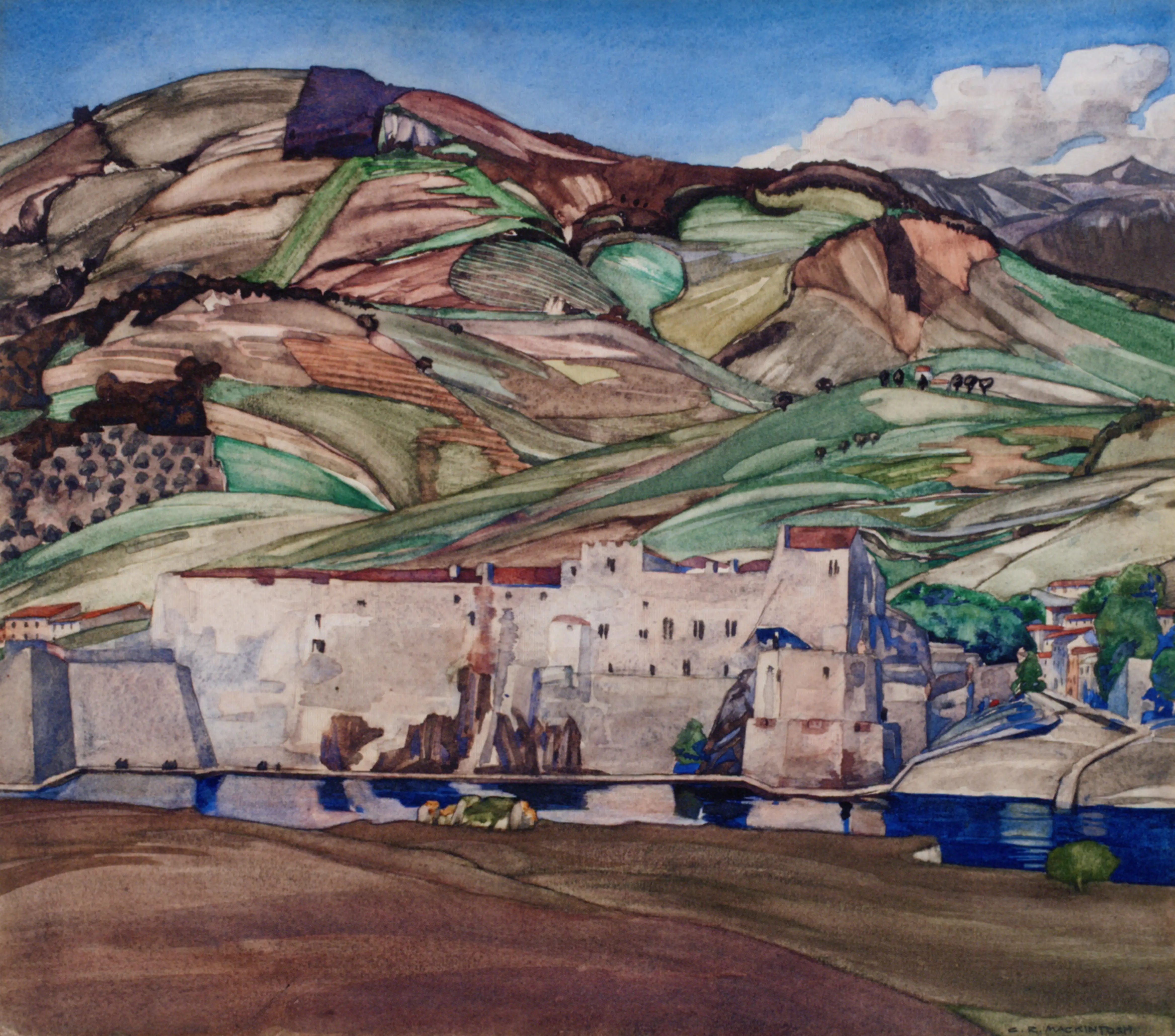 Collioure Pyrenees Orientales, 2023 — Watercolour on paper