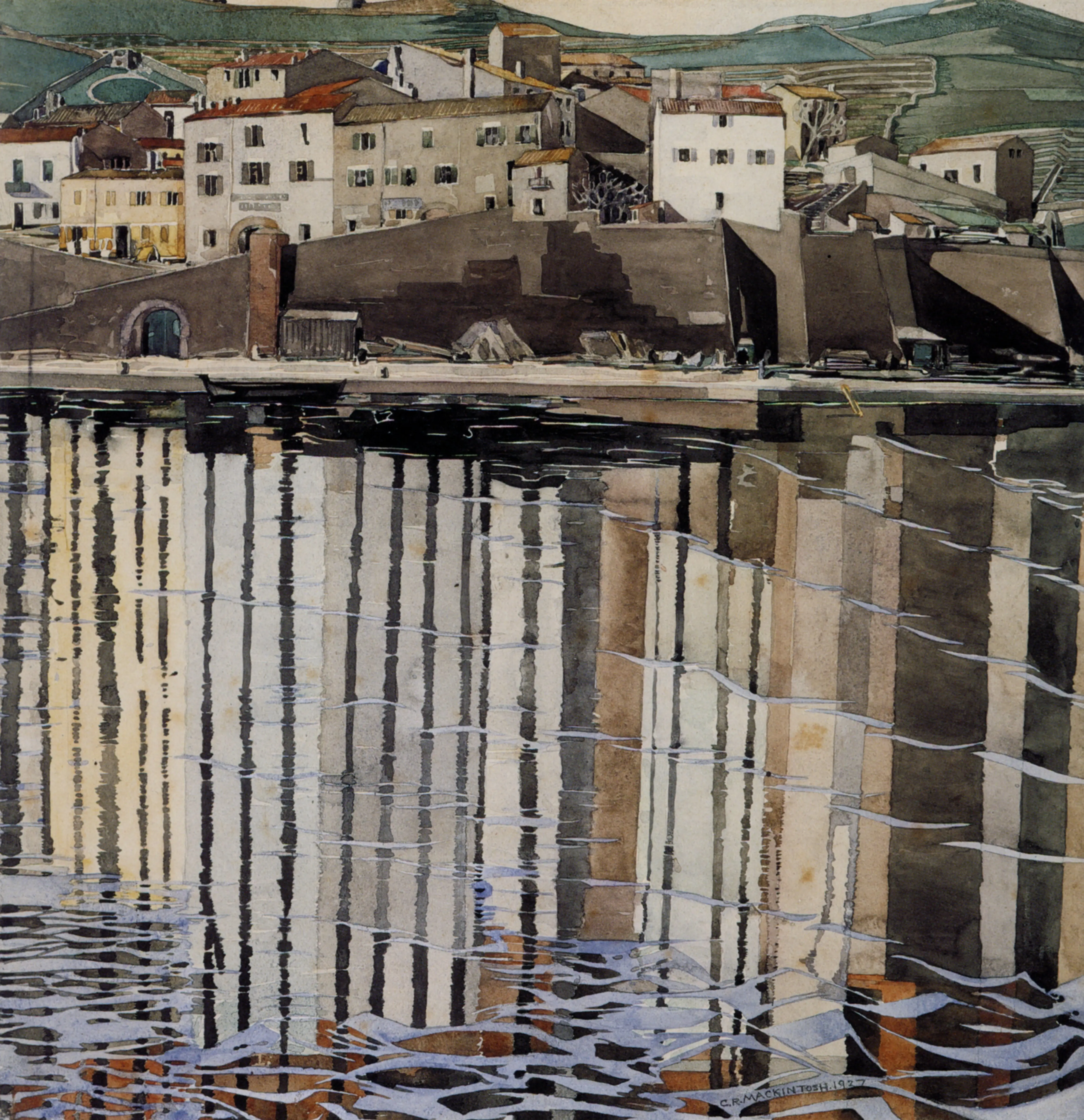 La Rue Du Soleil Port Vendres, 2025 — Watercolour and gouache on paper
