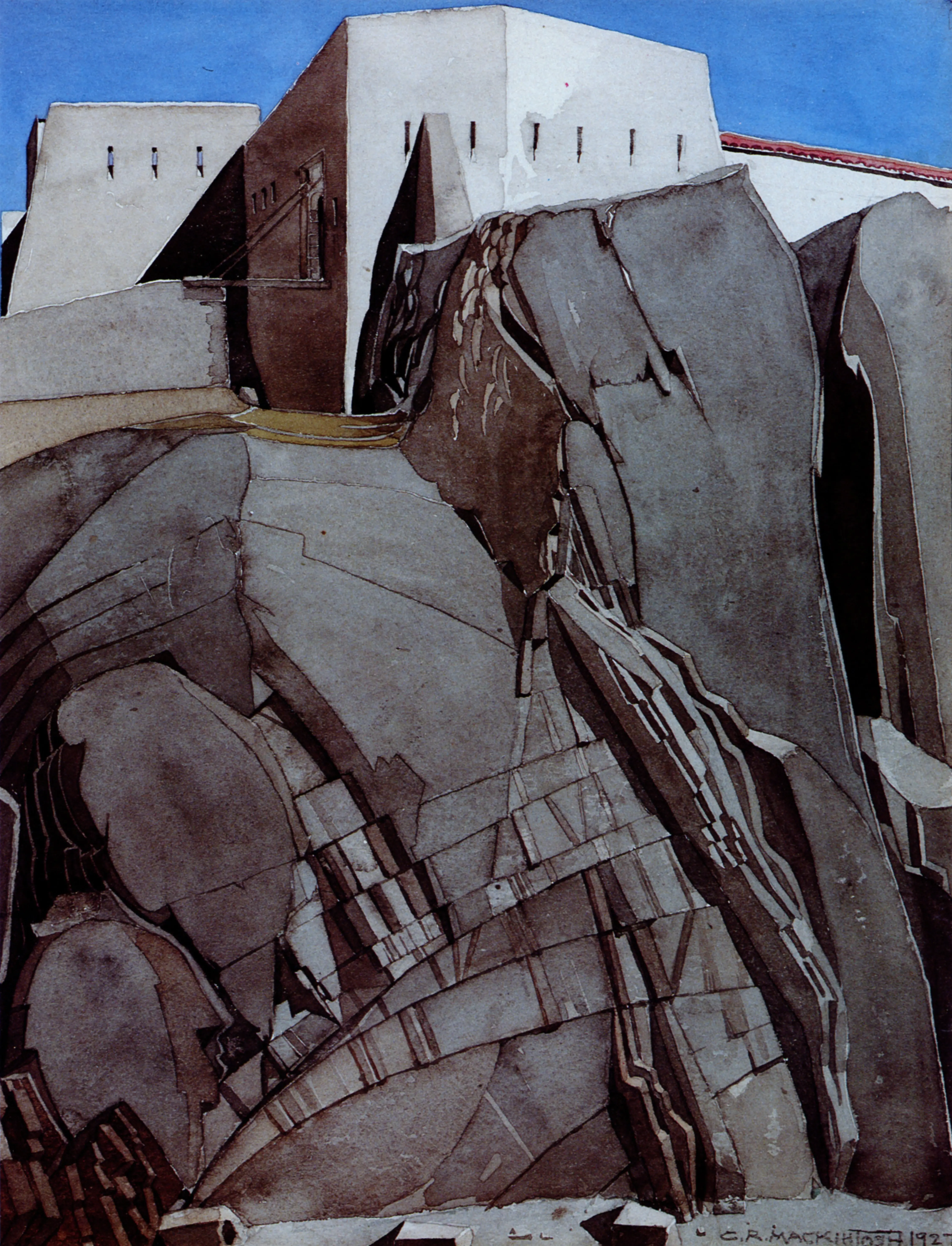 Le Fort Maillert, 2025 — Ink and watercolour on paper