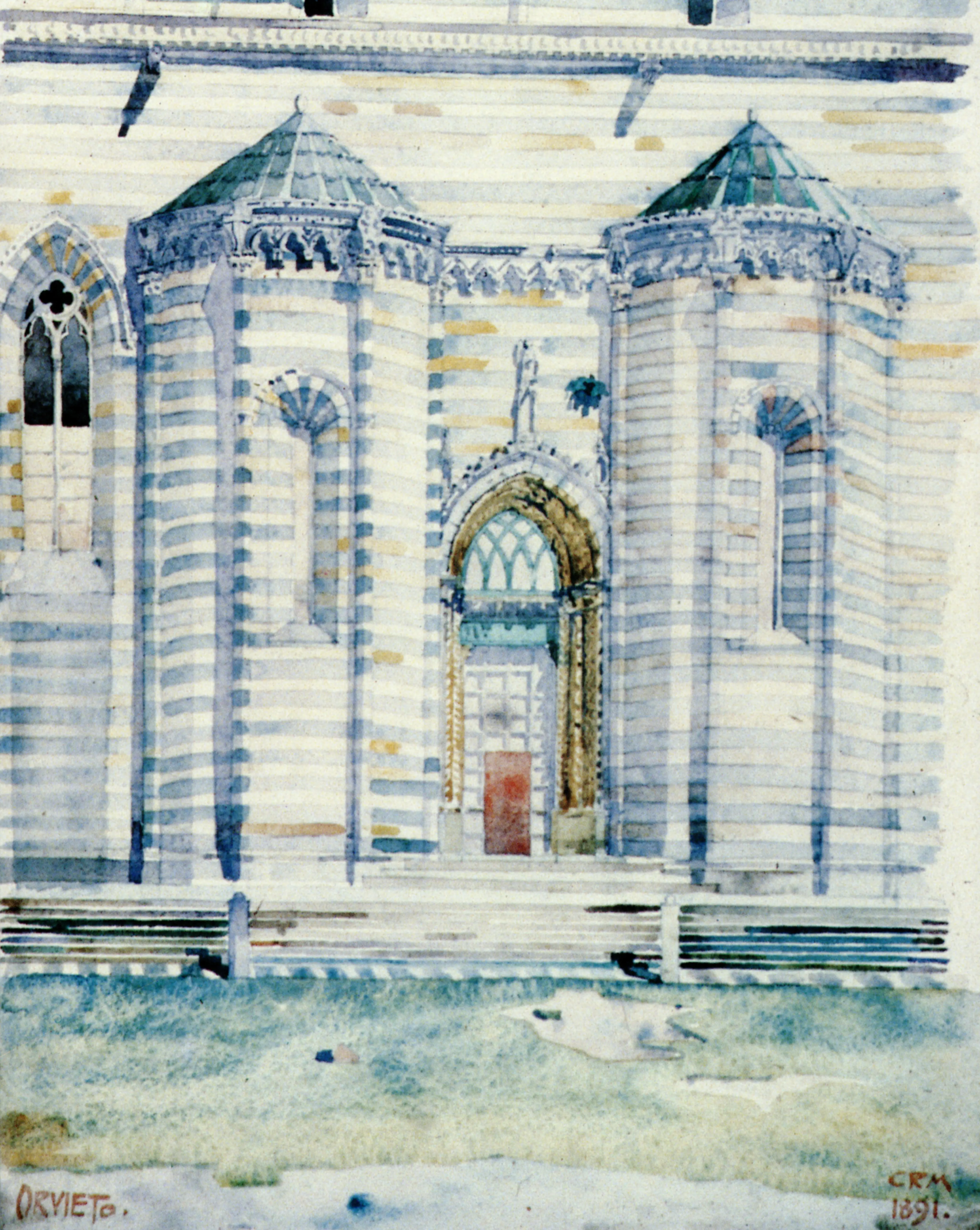 Orvieto Cathedral, 1989 — Ink and watercolour on paper