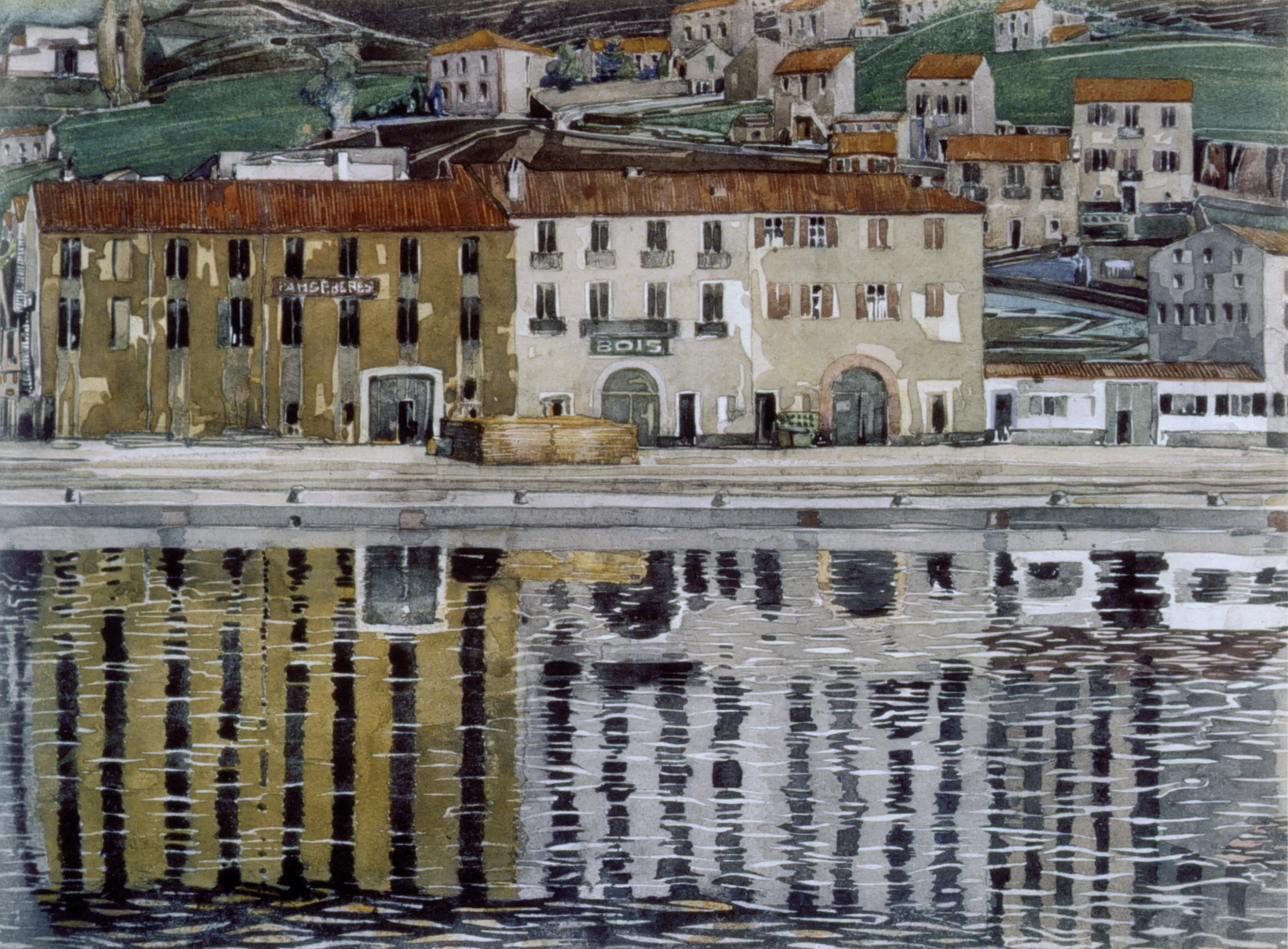 Port Vendres, 2023 — Watercolour and gouache on paper